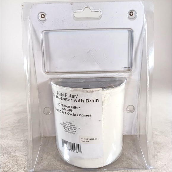 Marine Raider Fuel Filter Water Separator Kit with Drain NEW SEALED - Picture 3 of 4
